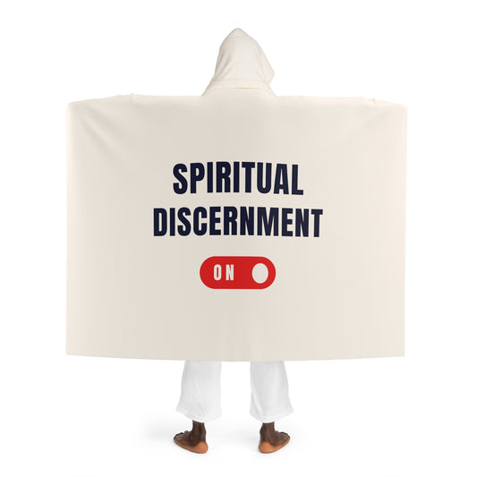 Copy of Spiritual Discernment Hooded Sherpa Fleece Blanket