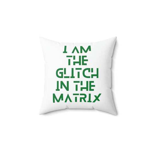 The Glitch  Square Pillow