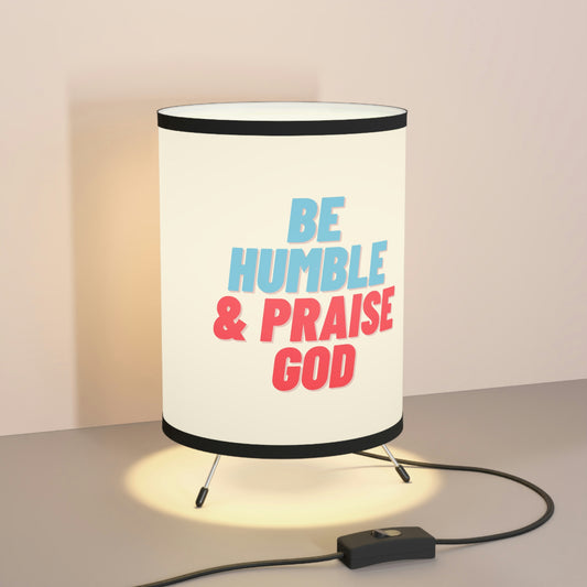 Be Humble Tripod Lamp with High-Res Printed Shade, US\CA plug