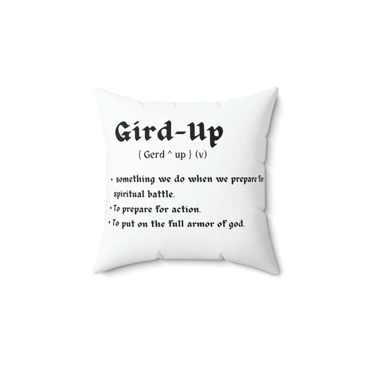 The Gird Up Square Pillow