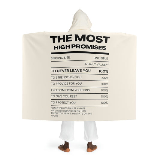 The Most High Promises Hooded Sherpa Fleece Blanket