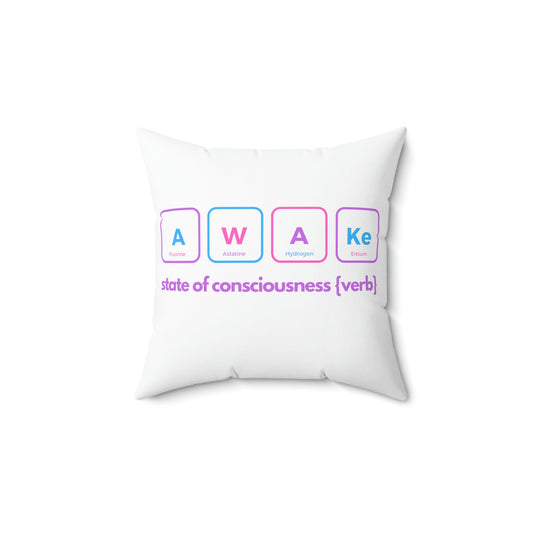 Awake Square Pillow